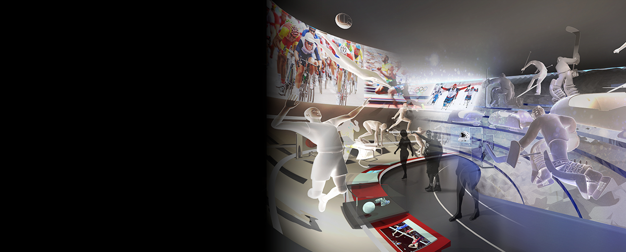 U.S. Olympic Museum Rendering Games Display